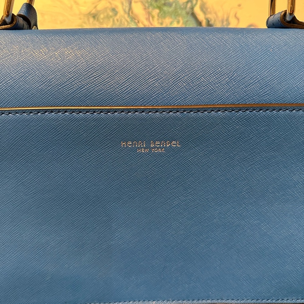 Henri Bendel RARE Blue SuperStar Bag w/ Star Charm - Picture 7 of 12